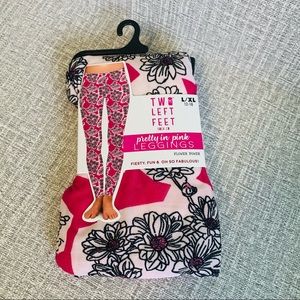 Pink Leggings Flowers Large/ XL 12-18